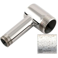 Уголок переходной 1" нар.р. - 1/2" нар.р. античное белое золото Сунержа 10-1506-0112