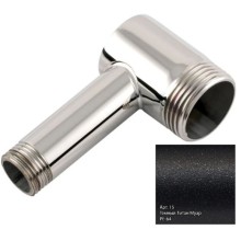 Уголок переходной 1" нар.р. - 1/2" нар.р.темный титан муар Сунержа 15-1506-0112