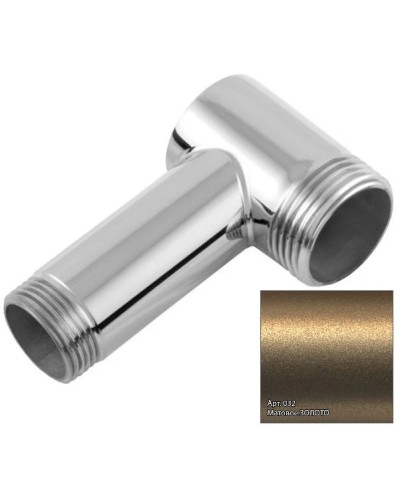Уголок переходной 1" нар.р. - 3/4" нар.р. золотой матовый Сунержа 032-1506-0134
