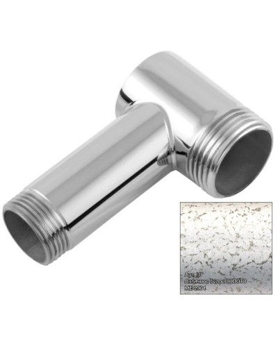 Уголок переходной 1" нар.р. - 3/4" нар.р. античное белое золото Сунержа 10-1506-0134