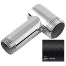 Уголок переходной 1" нар.р. - 3/4" нар.р. темный титан муар Сунержа 15-1506-0134