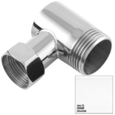 Уголок переходной 1" нар.р. - 3/4" н/г белый глянец Сунержа 12-1505-0134