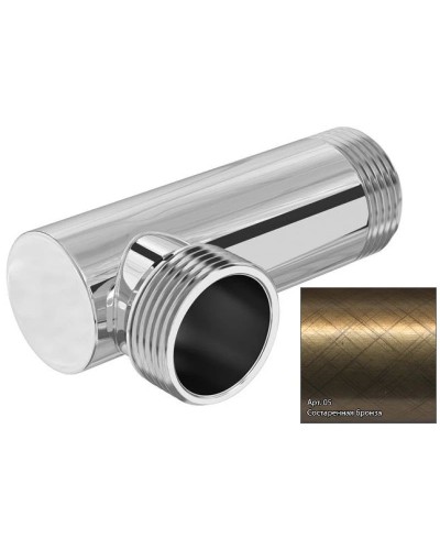 Уголок переходной 1" нар.р. - 1" нар.р. состаренная бронза Сунержа 05-1506-1010