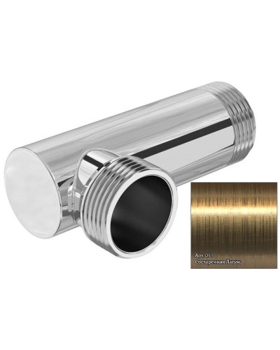 Уголок переходной 1" нар.р. - 1" нар.р.состаренная латунь Сунержа 051-1506-1010