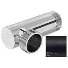 Уголок переходной 1" нар.р. - 1" нар.р. темный титан муар Сунержа 15-1506-1010