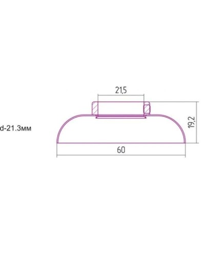 Отражатель декоративный d - 21,3 мм античное белое золото Сунержа 10-1028-0001