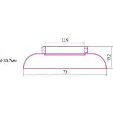 Отражатель декоративный d - 33,7 мм состаренная бронза Сунержа 05-1028-0003
