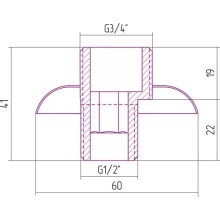 Отражатель с эксцентриком золотой Сунержа 03-1508-0000