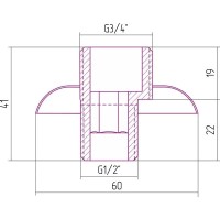 Отражатель с эксцентриком состаренная латунь Сунержа 051-1508-0000