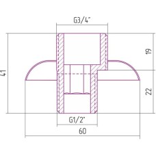 Отражатель с эксцентриком античное белое золото Сунержа 10-1508-0000