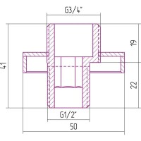 Отражатель с эксцентриком Сунержа золотой матовый Tube 032-1507-0000