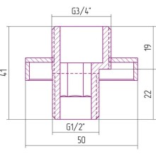 Отражатель с эксцентриком состаренная бронза Сунержа Tube 05-1507-0000