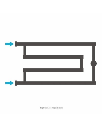 Полотенцесушитель водяной 320x650 античное белое золото Сунержа High-Tech+ model "G" 10-4051-3265