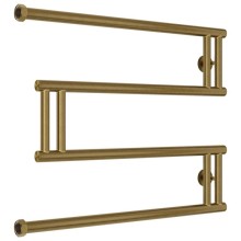 Полотенцесушитель водяной 500x650 состаренная бронза Сунержа High-Tech+ model "M" 05-4050-5065