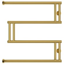Полотенцесушитель водяной 600x600 золотой Сунержа High-Tech+ model "M" 03-4050-6060