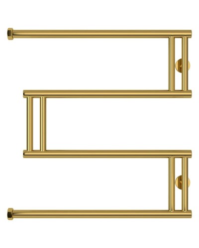 Полотенцесушитель водяной 600x600 золотой Сунержа High-Tech+ model "M" 03-4050-6060