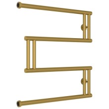 Полотенцесушитель водяной 600x600 золотой матовый Сунержа High-Tech+ model "M" 032-4050-6060