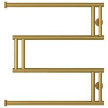 Полотенцесушитель водяной 600x600 золотой матовый Сунержа High-Tech+ model "M" 032-4050-6060