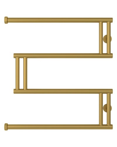 Полотенцесушитель водяной 600x600 золотой матовый Сунержа High-Tech+ model "M" 032-4050-6060