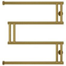 Полотенцесушитель водяной 600x600 состаренная латунь Сунержа High-Tech+ model "M" 051-4050-6060