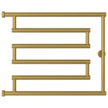 Полотенцесушитель водяной 500x650 золотой матовый Сунержа High-Tech+ model "L" 032-4052-5065