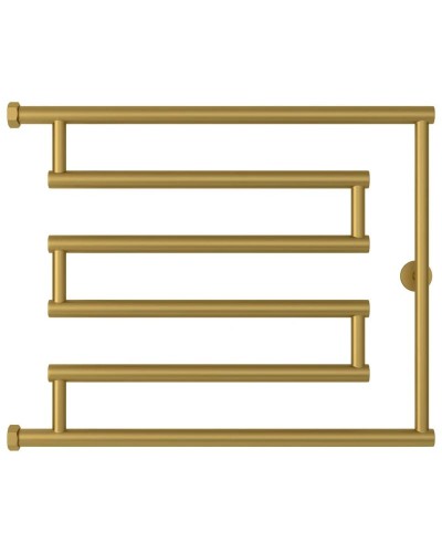 Полотенцесушитель водяной 500x650 золотой матовый Сунержа High-Tech+ model "L" 032-4052-5065