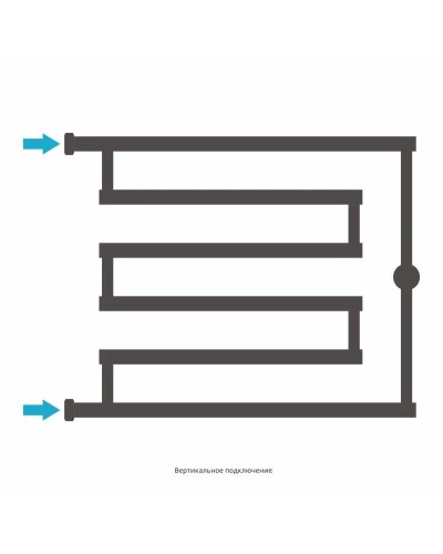 Полотенцесушитель водяной 500x650 античное белое золото Сунержа High-Tech+ model "L" 10-4052-5065