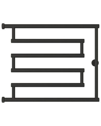 Полотенцесушитель водяной 500x650 темный титан муар Сунержа High-Tech+ model "L" 15-4052-5065