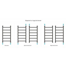 Полотенцесушитель водяной 800х400 состаренная латунь Сунержа Галант+ 051-0200-8040