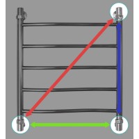 Водяной полотенцесушитель Energy Breeze 600x500 EWTRBREEZ0605000000 Хром