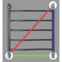 Водяной полотенцесушитель Energy Breeze 600x500 EWTRBREEZ0605000000 Хром