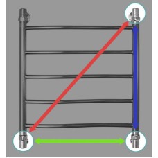 Водяной полотенцесушитель Energy Breeze 600x500 EWTRBREEZ0605000000 Хром