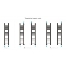 Полотенцесушитель водяной 800х150 темный титан муар Сунержа Богема+ 15-0220-8015