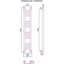 Полотенцесушитель водяной 1000х150 состаренная латунь Сунержа Богема+ 051-0220-1015