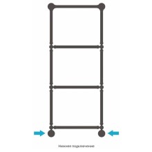 Полотенцесушитель водяной 1260х500 Сунержа Ренессанс 1304 00-0280-1250