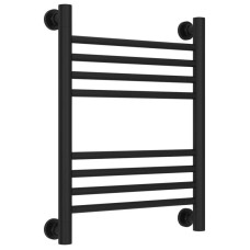 Полотенцесушитель водяной 500х400 перемычка выгнутая черный матовый Сунержа Богема+ 31-0221-5040