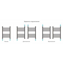 Полотенцесушитель водяной 600х400 темный титан муар Сунержа Богема+ 15-0220-6040