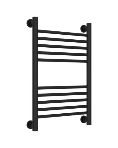 Полотенцесушитель водяной 600х400 перемычка выгнутая черный матовый Сунержа Богема+ 31-0221-6040