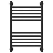 Полотенцесушитель водяной 600х400 перемычка выгнутая черный матовый Сунержа Богема+ 31-0221-6040