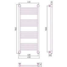 Полотенцесушитель водяной 1000х400 золотой матовый Сунержа Богема+ 032-0220-1040