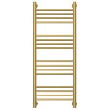 Полотенцесушитель водяной 1000х400 перемычка выгнутая золотой матовый Сунержа Богема+ 032-0221-1040