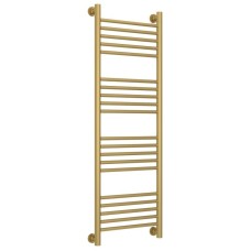 Полотенцесушитель водяной 1200х400 перемычка выгнутая золотой матовый Сунержа Богема+ 032-0221-1240