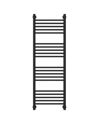 Полотенцесушитель водяной 1200х400 перемычка выгнутая черный матовый Сунержа Богема+ 31-0221-1240