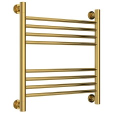 Полотенцесушитель водяной 500х500 перемычка выгнутая золотой Сунержа Богема+ 03-0221-5050