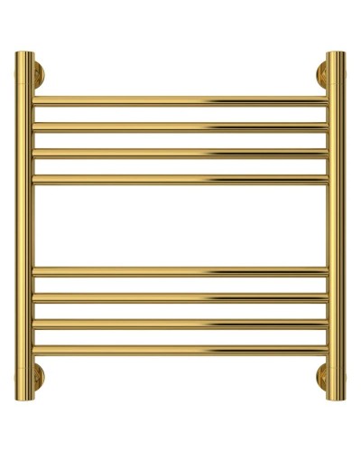 Полотенцесушитель водяной 500х500 перемычка выгнутая золотой Сунержа Богема+ 03-0221-5050