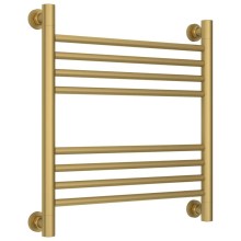 Полотенцесушитель водяной 500х500 перемычка выгнутая золотой матовый Сунержа Богема+ 032-0221-5050