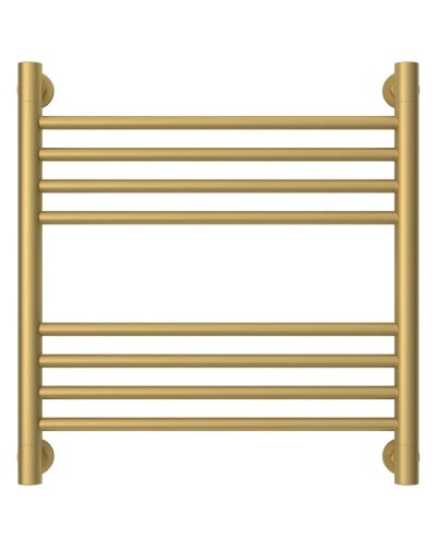 Полотенцесушитель водяной 500х500 перемычка выгнутая золотой матовый Сунержа Богема+ 032-0221-5050