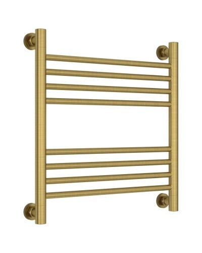 Полотенцесушитель водяной 500х500 перемычка выгнутая состаренная латунь Сунержа Богема+ 051-0221-5050