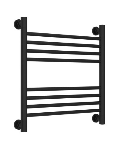 Полотенцесушитель водяной 500х500 перемычка выгнутая черный матовый Сунержа Богема+ 31-0221-5050