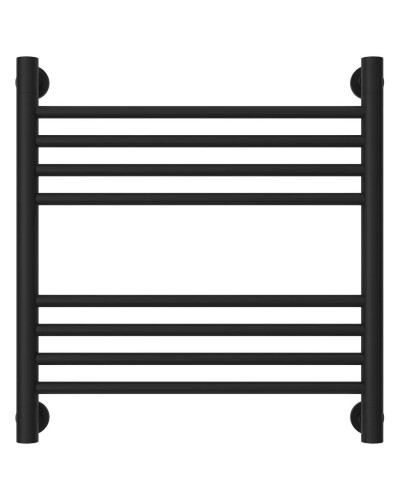 Полотенцесушитель водяной 500х500 перемычка выгнутая черный матовый Сунержа Богема+ 31-0221-5050